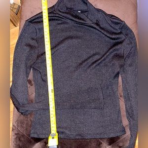 XS BLACK HALF TURTLE NECK